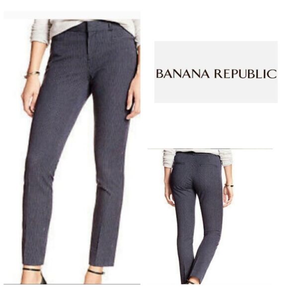 Banana Republic Pants - Banana Republic Jackson Fit Bold Blue Striped Ankle Pants